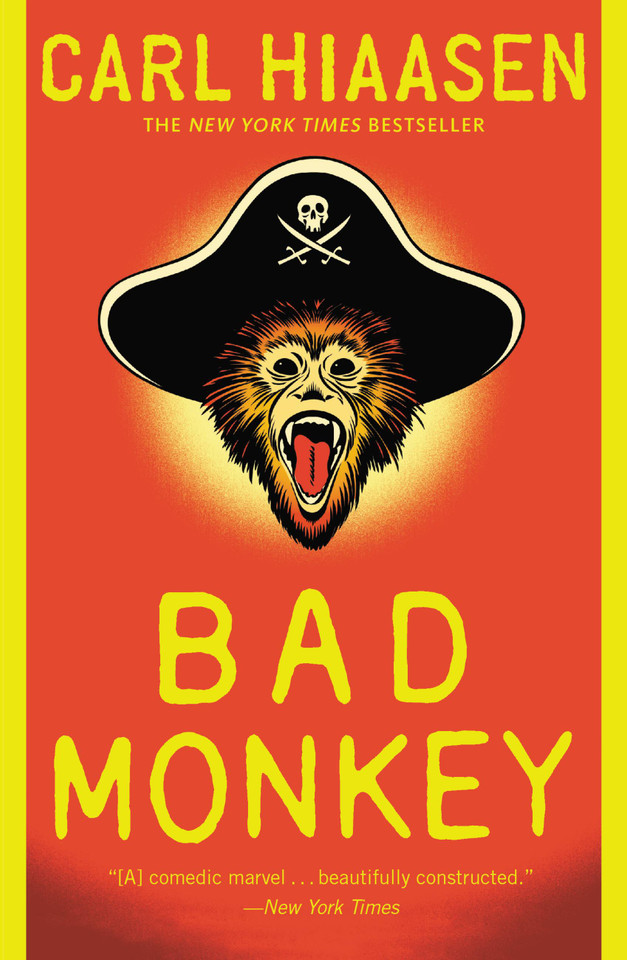 Bad Monkey book cover by Carl Hiaasen