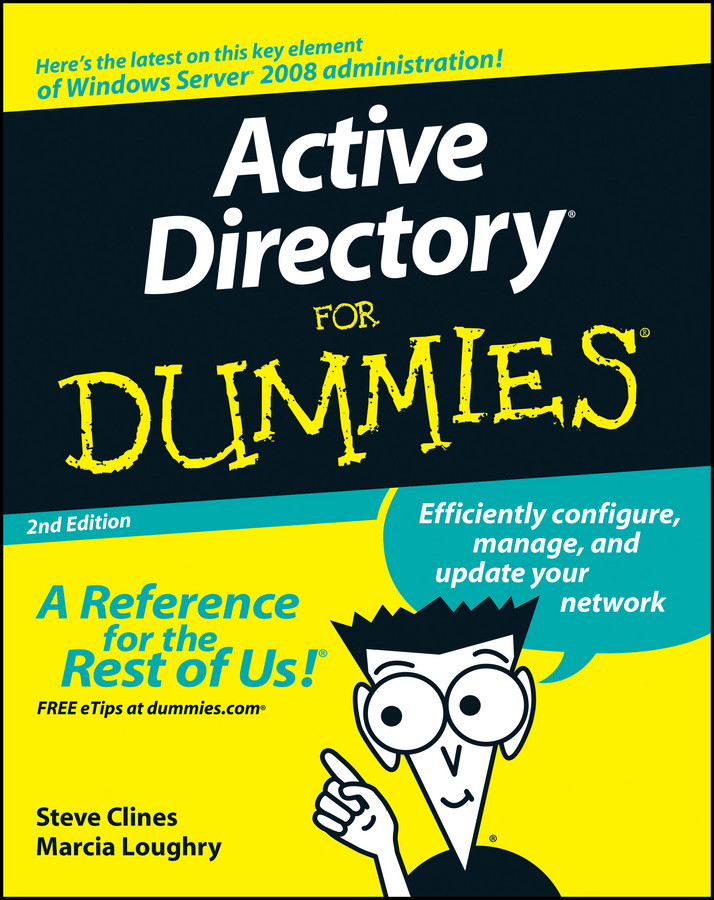 Active Directory For Dummies book cover by Steve Clines, Marcia Loughry