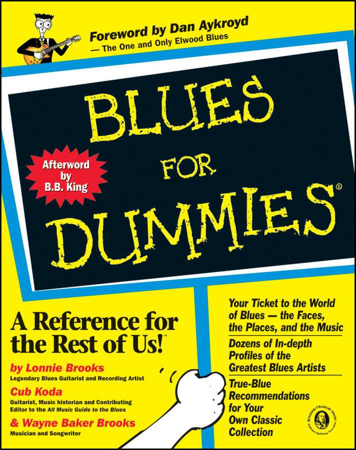 Blues For Dummies book cover by Lonnie Brooks, Cub Koda, Wayne Baker Brooks