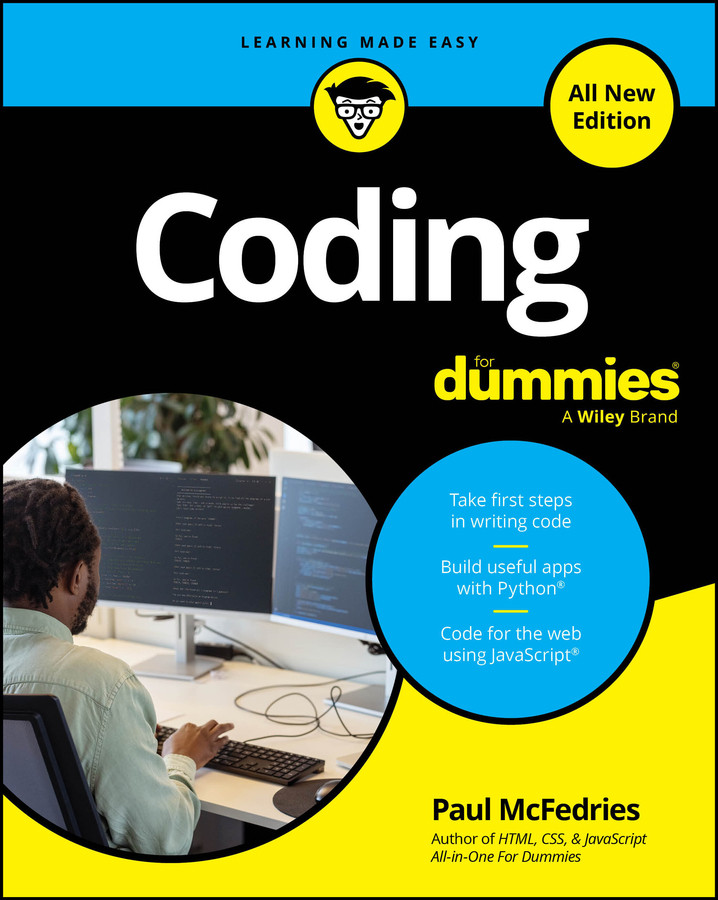 Coding For Dummies, All New Edition book cover by Paul McFedries
