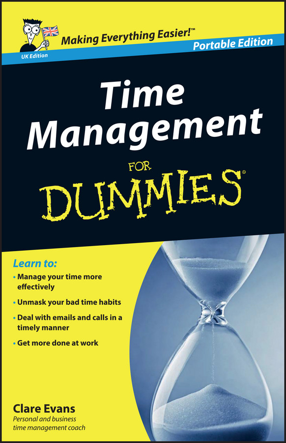 Time Management For Dummies, UK Edition book cover by Clare Evans