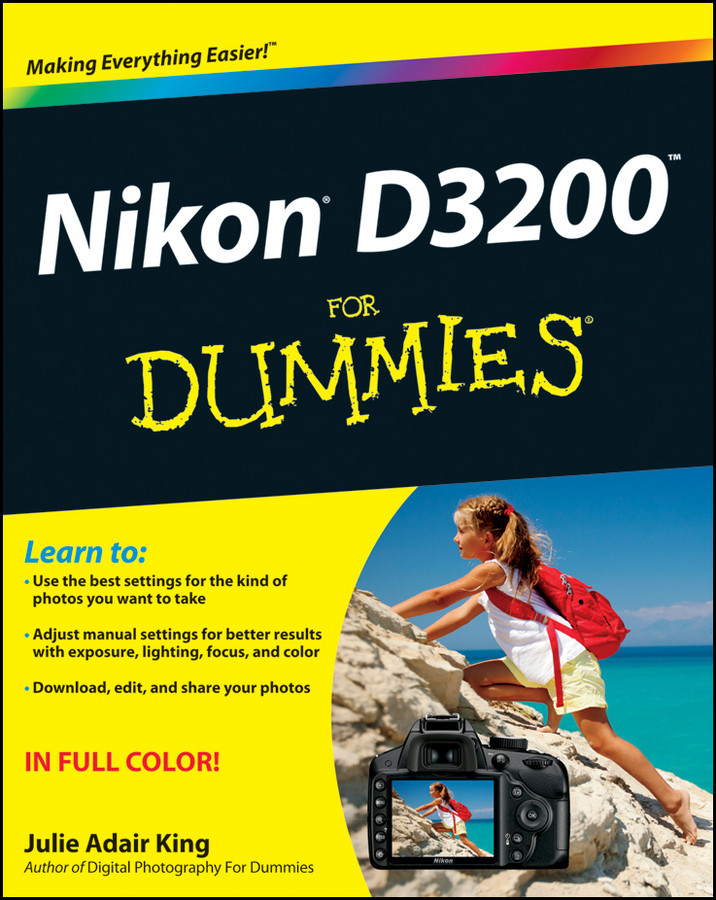 Nikon D3200 For Dummies book cover by Julie Adair King