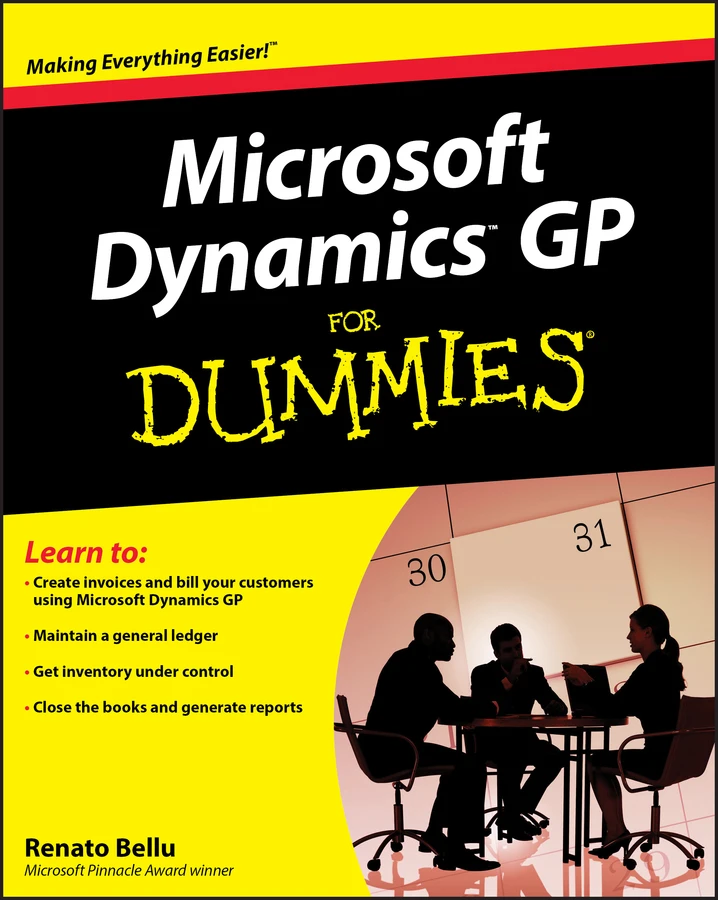 Microsoft Dynamics GP For Dummies book cover by Renato Bellu