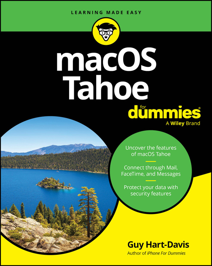 macOS Tahoe For Dummies book cover by Guy Hart-Davis