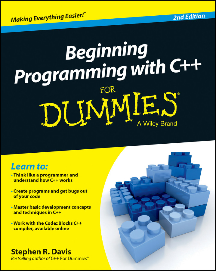 Beginning Programming with C++ For Dummies book cover by Stephen R. Davis