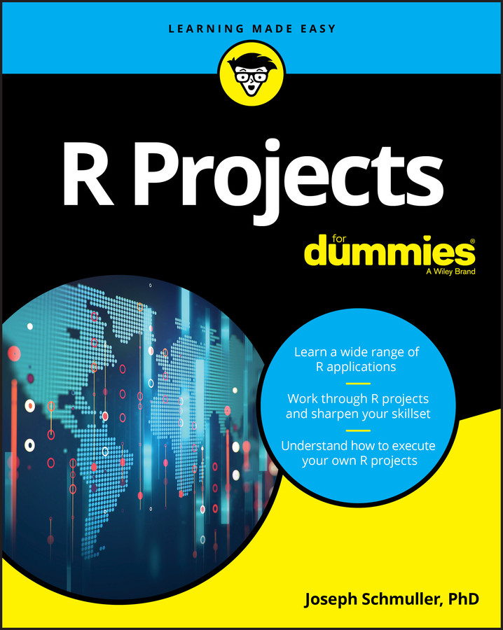 R Projects For Dummies book cover by Joseph Schmuller