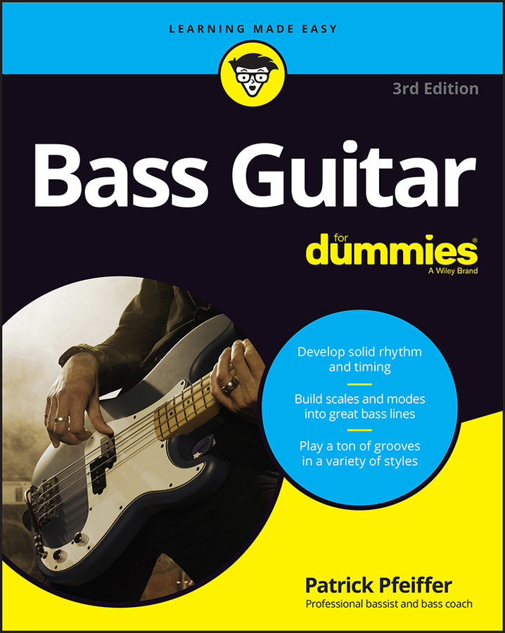 Bass Guitar For Dummies book cover by Patrick Pfeiffer
