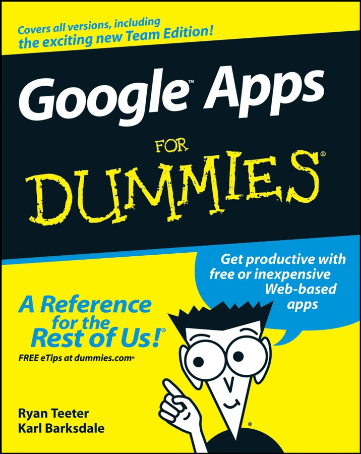 Google Apps For Dummies book cover by Ryan Teeter, Karl Barksdale