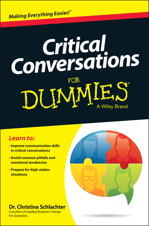 Critical Conversations For Dummies book cover by Christina Tangora Schlachter