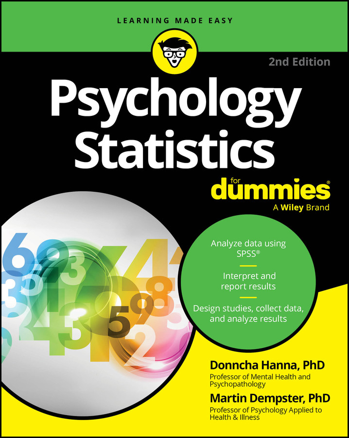 Psychology Statistics For Dummies book cover by Donncha Hanna, Martin Dempster