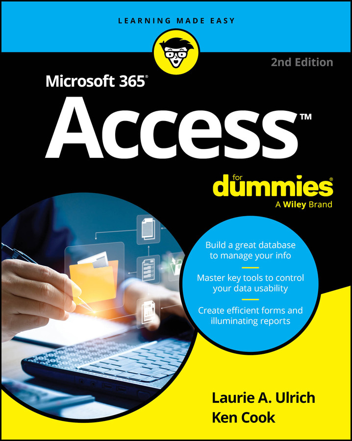 Microsoft 365 Access For Dummies book cover by Laurie A. Ulrich, Ken Cook