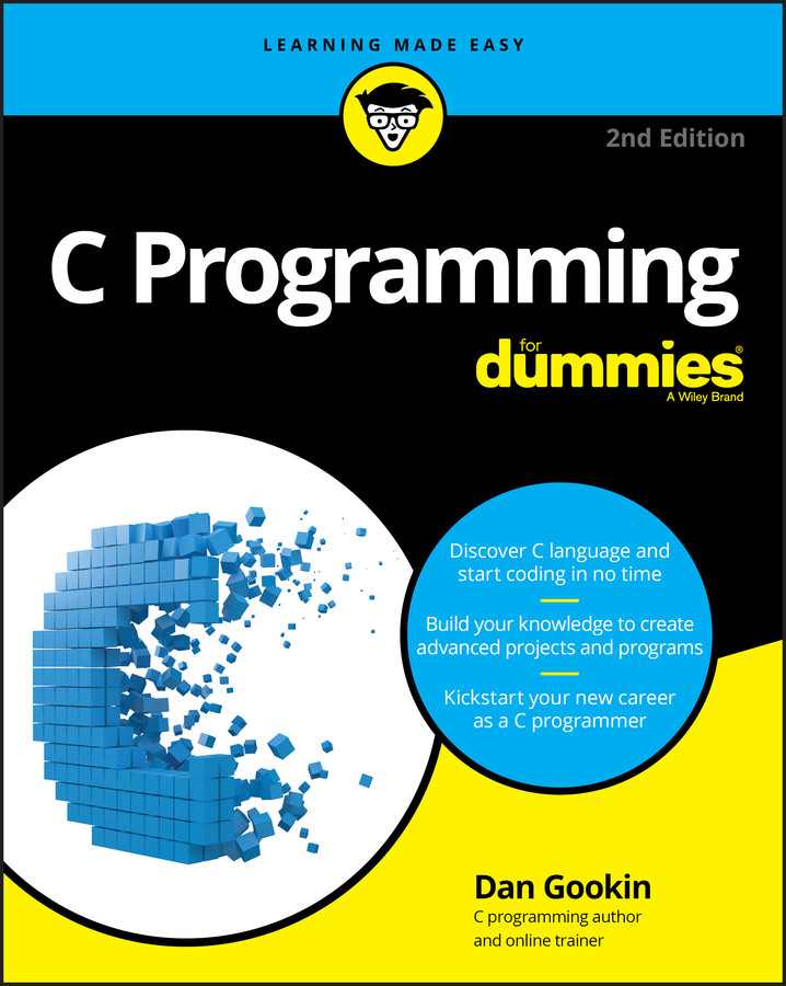 C Programming For Dummies book cover by Dan Gookin