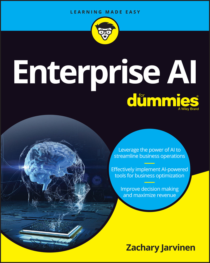 Enterprise AI For Dummies book cover by Zachary Jarvinen