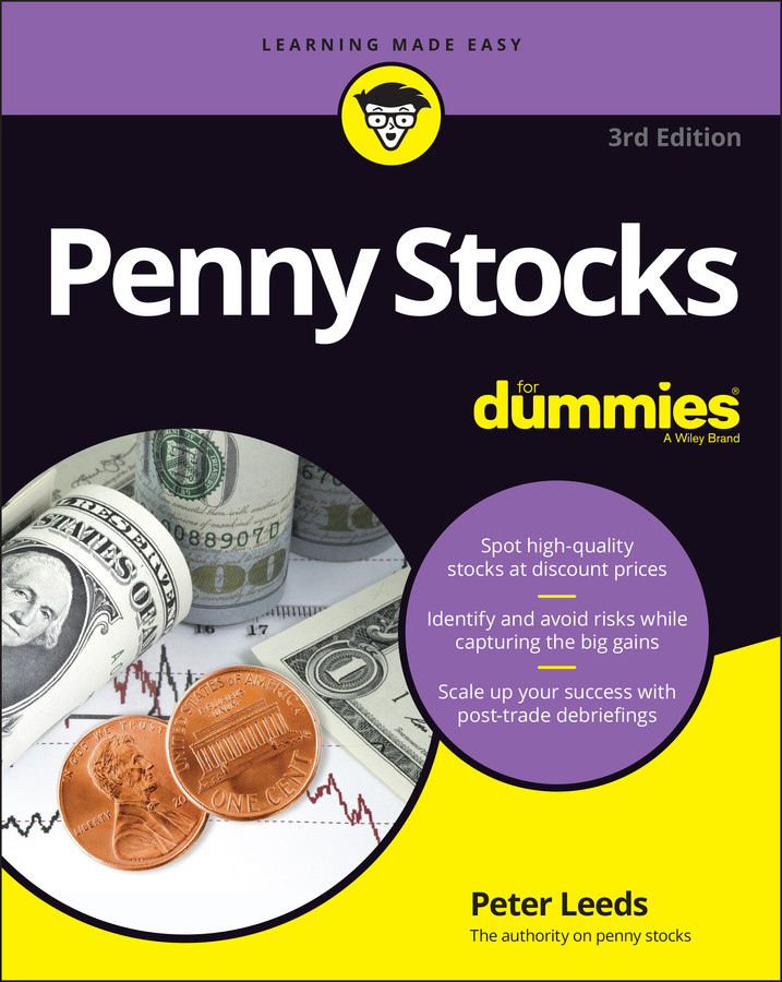 Penny Stocks For Dummies book cover by Peter Leeds