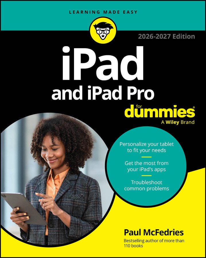 iPad and iPad Pro For Dummies book cover by Paul McFedries