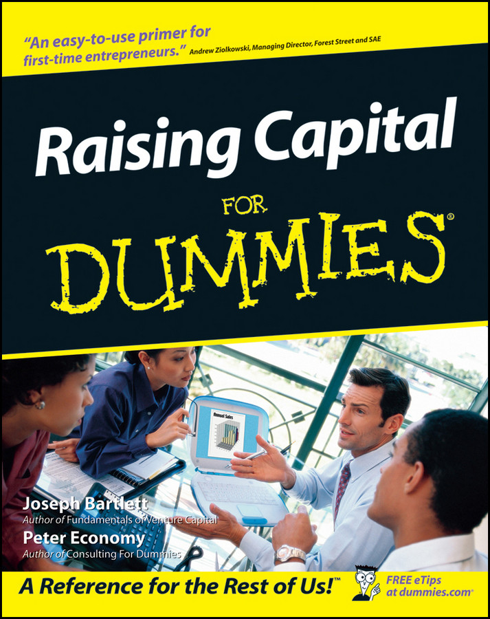 Raising Capital For Dummies book cover by Joseph W. Bartlett, Peter Economy
