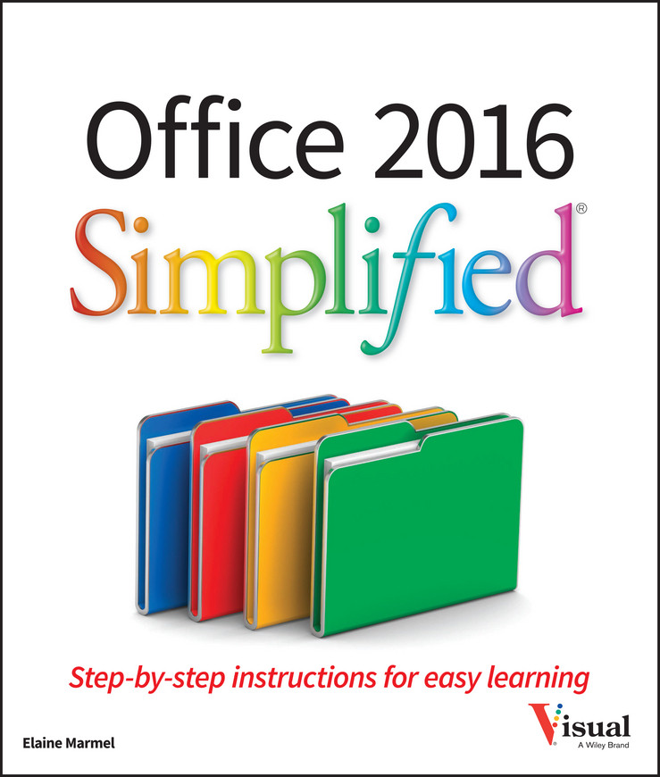 Office 2016 Simplified (Simplified) book cover by Elaine Marmel