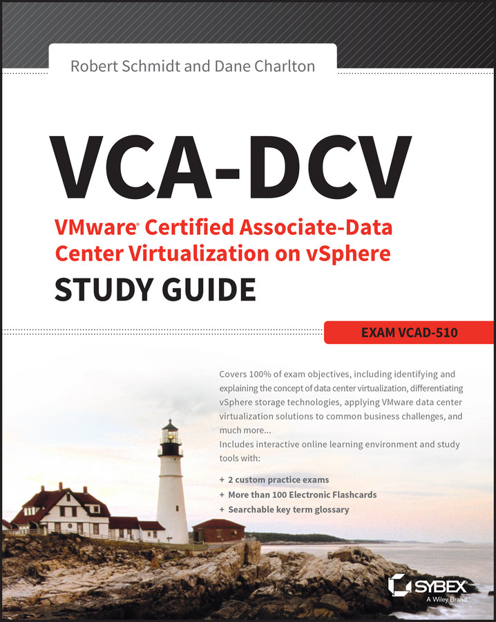 VCA-DCV VMware Certified Associate on vSphere Study Guide: VCAD-510 book cover by Robert Schmidt, Dane Charlton