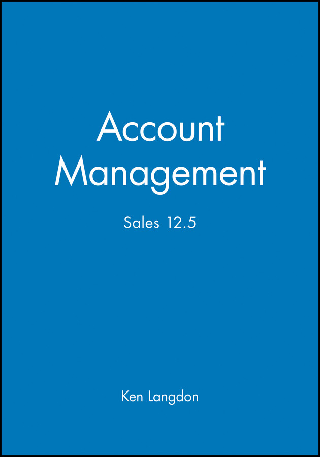 Account Management: Sales 12.5 (Express Exec) book cover by Ken Langdon