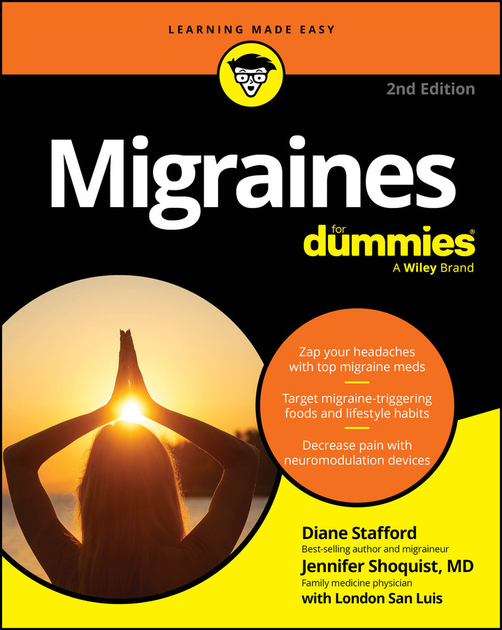 Migraines For Dummies book cover by Diane Stafford, Jennifer Shoquist
