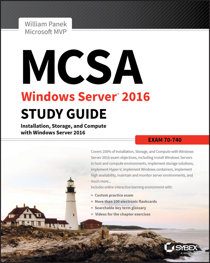MCSA Windows Server 2016 Study Guide: Exam 70-740 book cover by William Panek