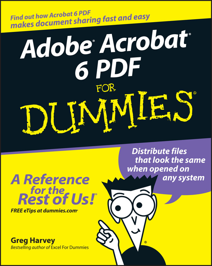 Adobe Acrobat 6 PDF For Dummies book cover by Greg Harvey