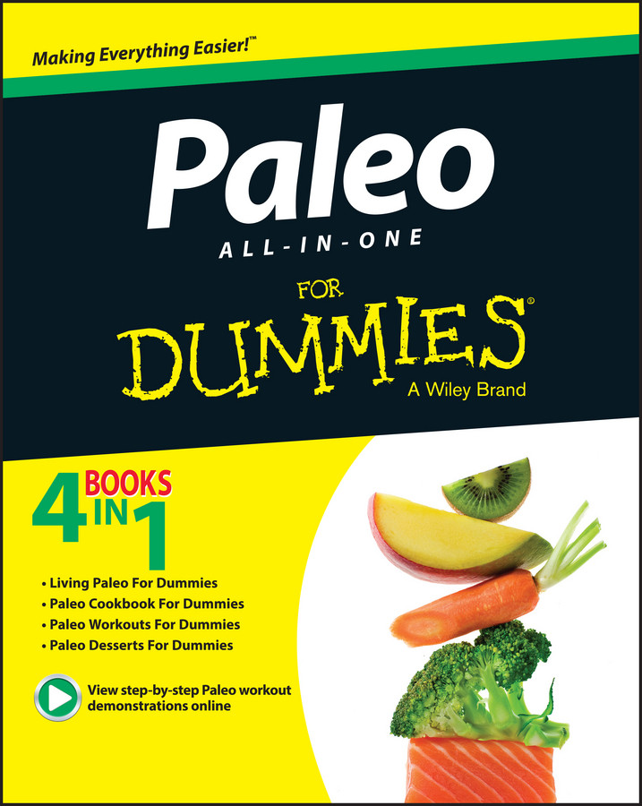 Paleo All-in-One For Dummies book cover by Kellyann Petrucci, Melissa Joulwan, Patrick Flynn, Adriana Harlan