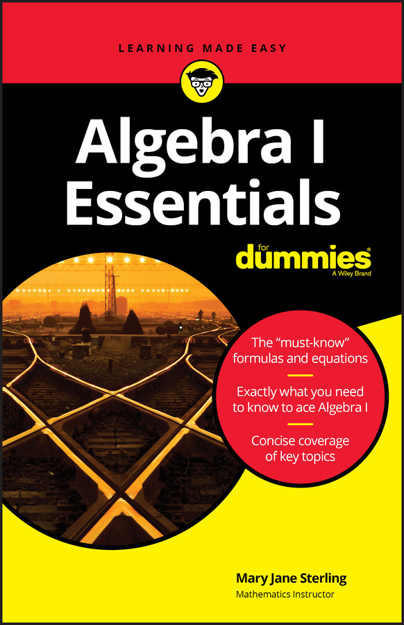 Algebra I Essentials For Dummies book cover by Mary Jane Sterling