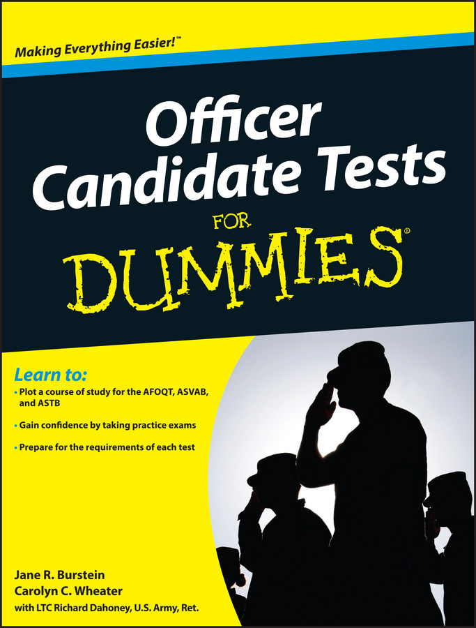 Officer Candidate Tests For Dummies book cover by Jane R. Burstein, Carolyn C. Wheater
