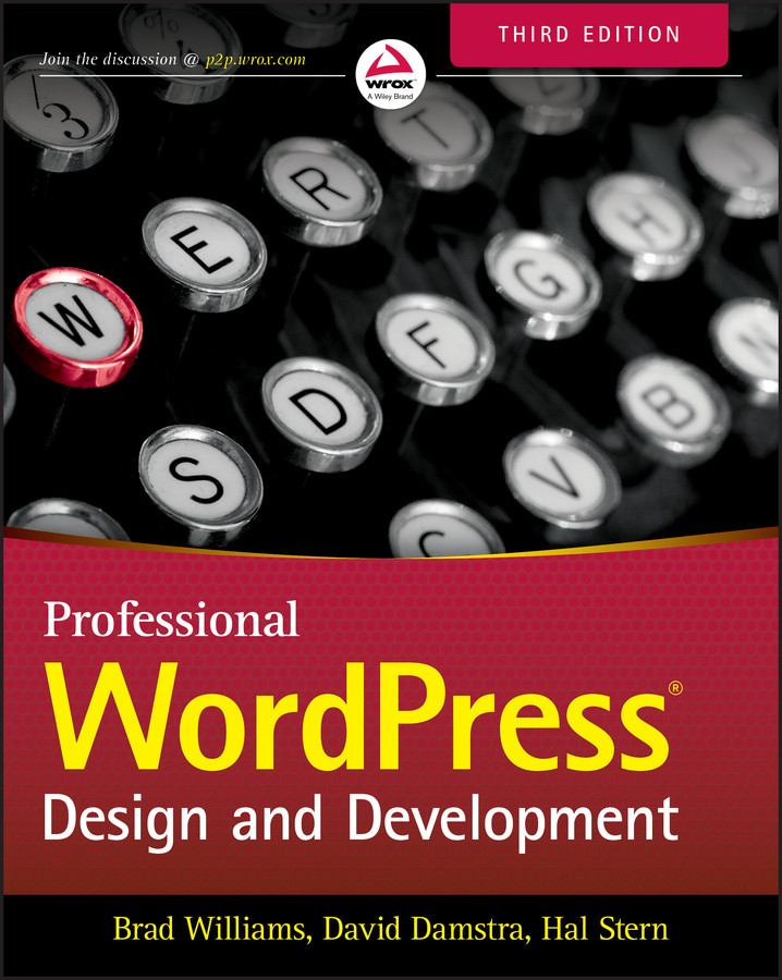 Professional WordPress: Design and Development book cover by Brad Williams, David Damstra, Hal Stern