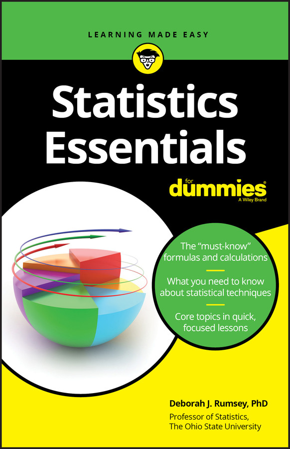 Statistics Essentials For Dummies book cover by Deborah J. Rumsey