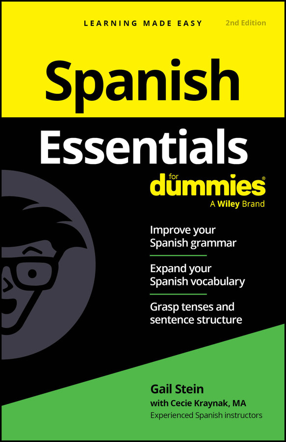 Spanish Essentials For Dummies book cover by Gail Stein