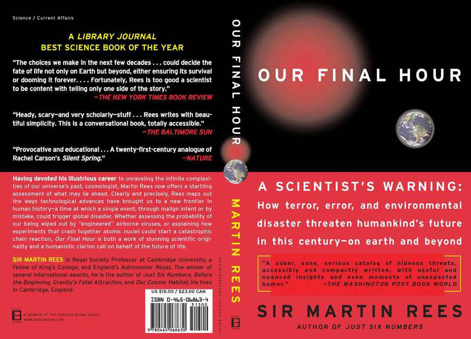 Our Final Hour: A Scientist's Warning book cover by Martin Rees