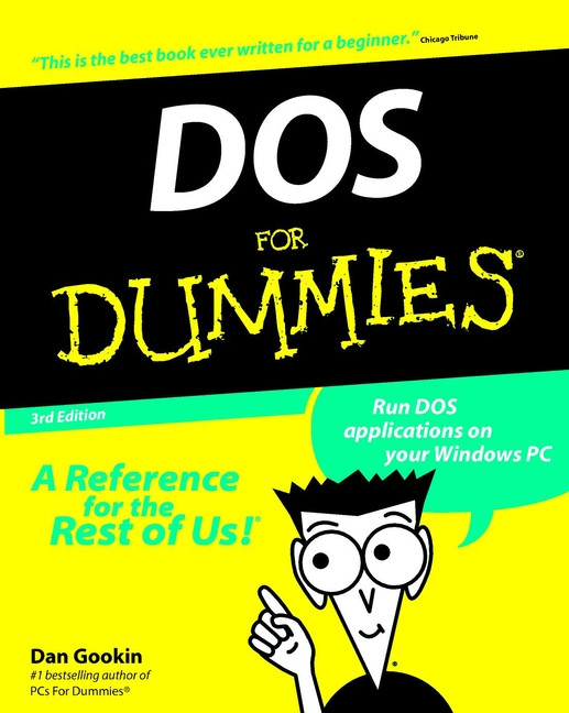 DOS For Dummies book cover by Dan Gookin