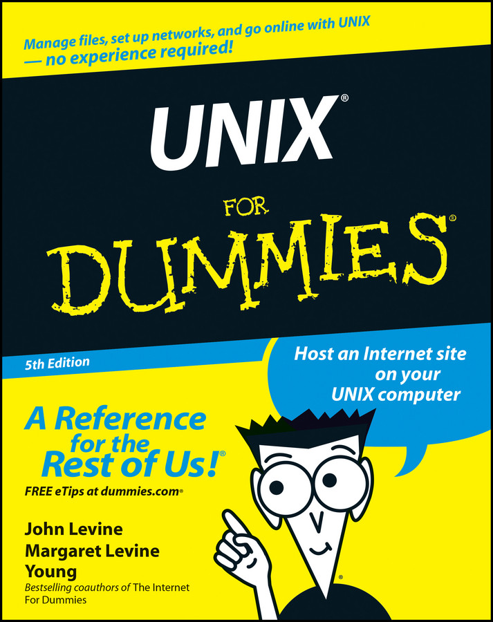 UNIX For Dummies book cover by John R. Levine, Margaret Levine Young