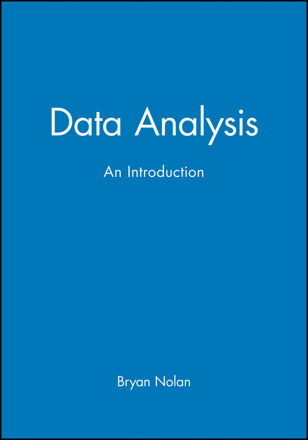 Data Analysis: An Introduction book cover by Bryan Nolan