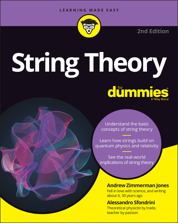 String Theory For Dummies book cover by Andrew Zimmerman Jones, Alessandro Sfondrini