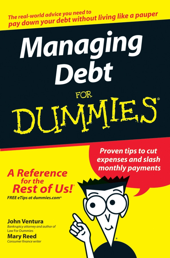 Managing Debt For Dummies book cover by John Ventura, Mary Reed