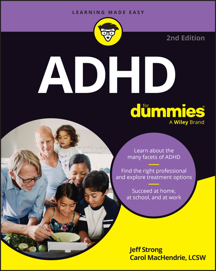 ADHD For Dummies book cover by Jeff Strong, Carol MacHendrie