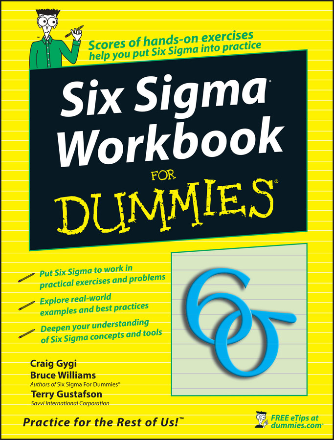 Six Sigma Workbook For Dummies book cover by Craig Gygi, Bruce Williams, Terry Gustafson