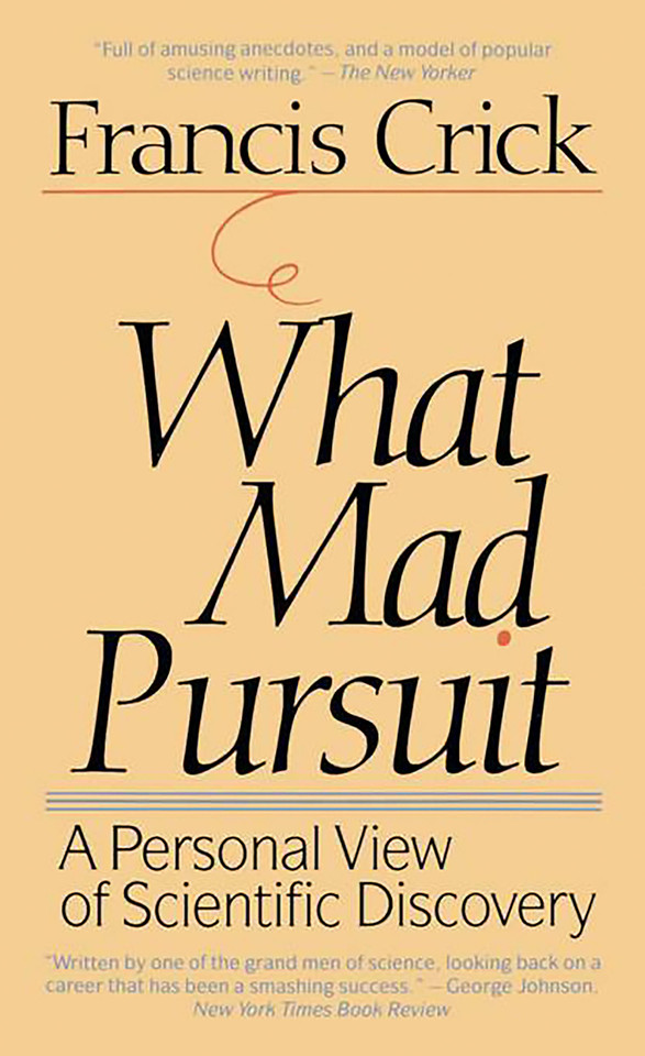 What Mad Pursuit book cover by Francis Crick