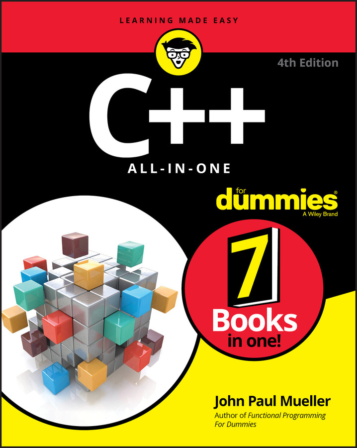 C++ All-in-One For Dummies book cover by John Paul Mueller