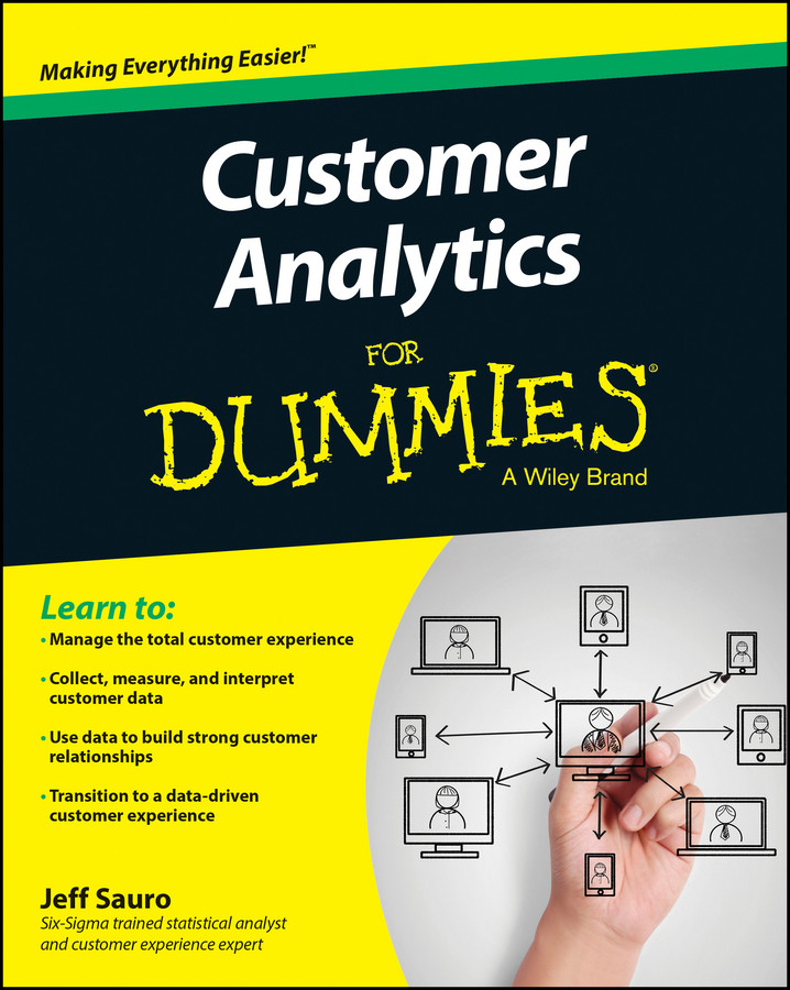 Customer Analytics For Dummies book cover by Jeff Sauro