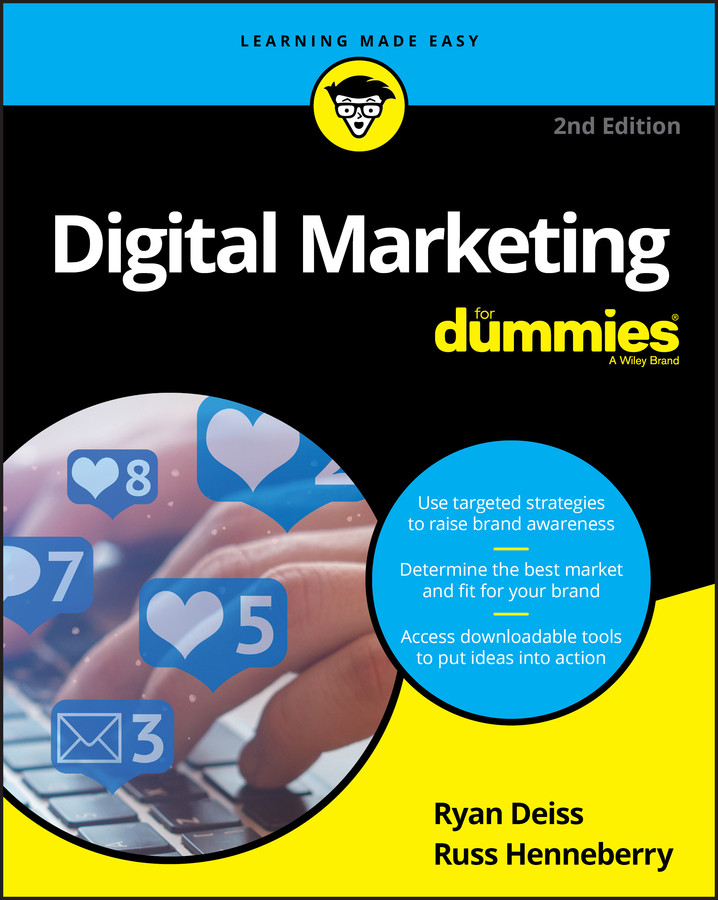 Digital Marketing For Dummies book cover by Ryan Deiss, Russ Henneberry