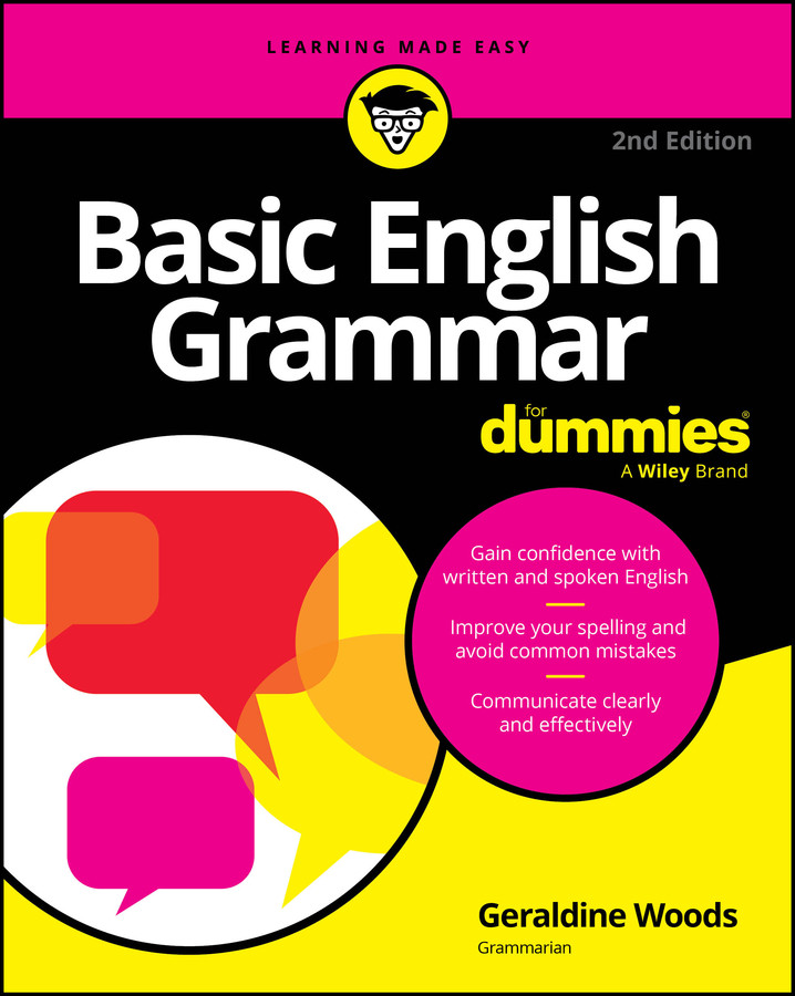 Basic English Grammar For Dummies book cover by Geraldine Woods