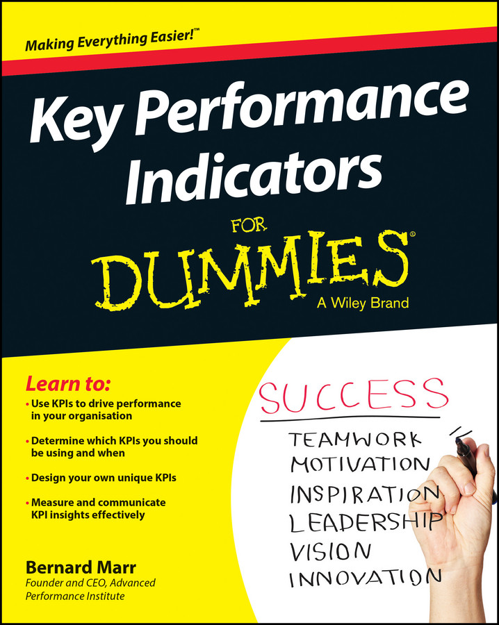 Key Performance Indicators For Dummies book cover by Bernard Marr