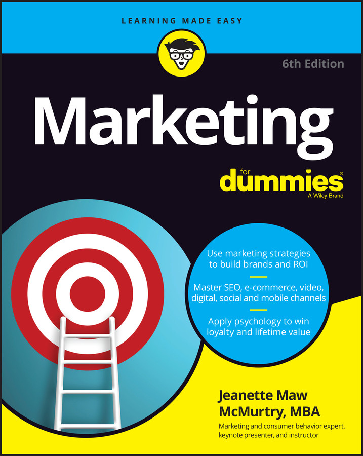 Marketing For Dummies book cover by Jeanette Maw McMurtry