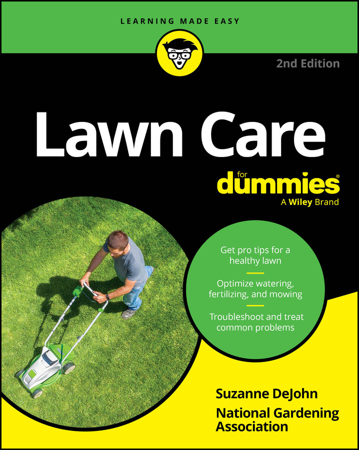 Lawn Care For Dummies book cover by Suzanne DeJohn, National Gardening Association