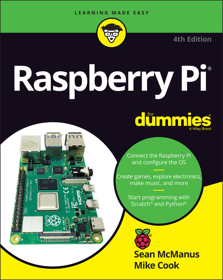 Raspberry Pi For Dummies book cover by Sean McManus, Mike Cook