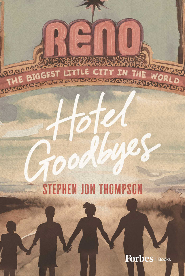 Hotel Goodbyes book cover by Stephen Jon Thompson